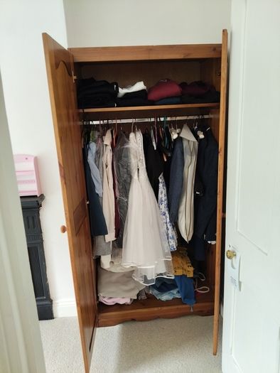 solid pine wardrobe