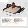 CNC Router Machine, 300W, 3 Axis GRBL Control Wood Engraving Carving Milling Machine Kit, 15.75 x 15.75 x 2.36 in / 400 x 400 x 60 mm Working Area 1200 RPM for Wood Acrylic MDF PVC Plastic Foam Image 2