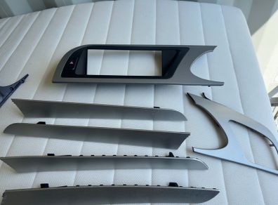 2009 Audi S4 B8 Silver Brushed Aluminium Interior Trim Set