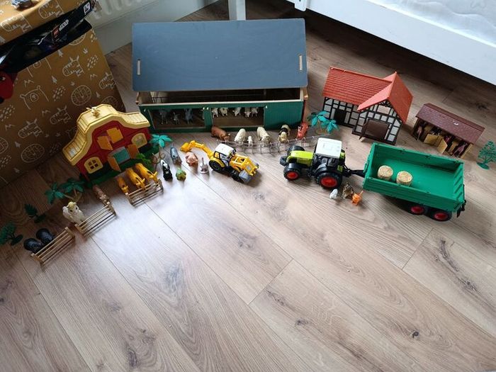 Huge selection of vintage animal toy farm