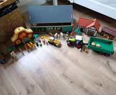 Huge selection of vintage animal toy farm