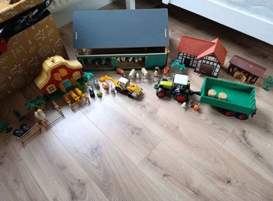 Huge selection of vintage animal toy farm