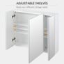 Wall Mounted Mirror Cabinet - White Image 4