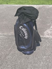 Vintage Callaway Golf Classic Black Blue Cart bag