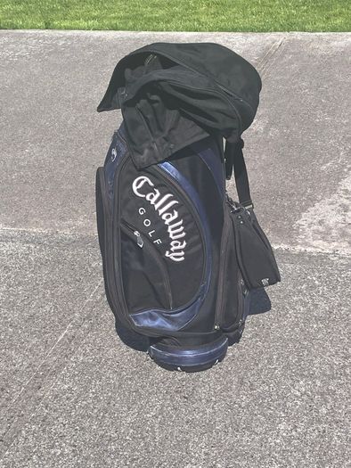 Vintage Callaway Golf Classic Black Blue Cart bag