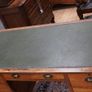 Vintage Oak Desk with Green Leather Top Image 3