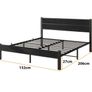 King Size Bed Frame with Wooden Headboard Image 8