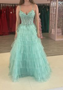 Debs Dress Mint Green