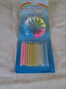 Birthday Candles and Candle Holders for Sale