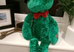 Christmas singing frog