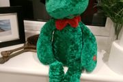 Christmas singing frog