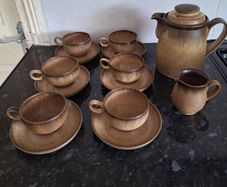 Denby coffee set plus side plates