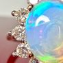 Diamond Ethiopian Opal & Lab-Grown Diamond Ring Image 8