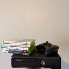 Xbox 360s 250gbHdd and games( plug n play )