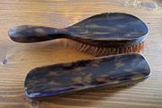 Vintage Faux Tortoiseshell Brush Set