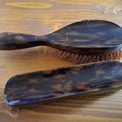 Vintage Faux Tortoiseshell Brush Set
