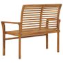 Garden Bench 112 cm Solid Teak Wood Image 3