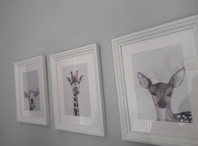 3 nursery framed pics