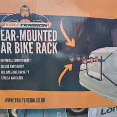 Rear mounted bike rack