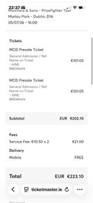 Mumford & sons tickets