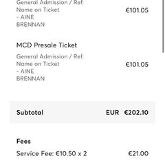 Mumford & sons tickets