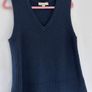 Seasalt Cornwall blue wool vest Image 3
