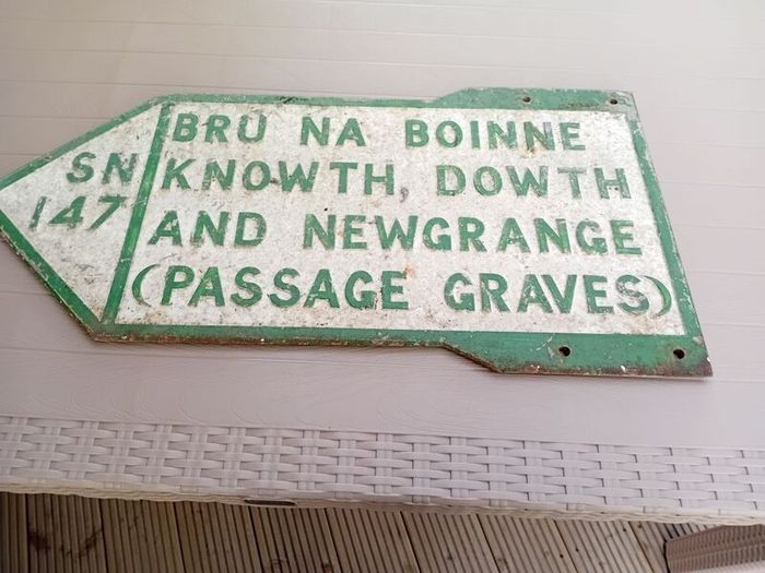 vintage road sign
