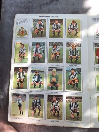 soccer stars picture stamp album 71/72