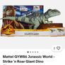 Mattel GYW86 Jurassic World - Strike 'n Roar Giant Dino Giganotosaurus Image 2