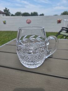 Large Heavy Galway Crystal Tankard