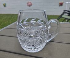 Large Heavy Galway Crystal Tankard