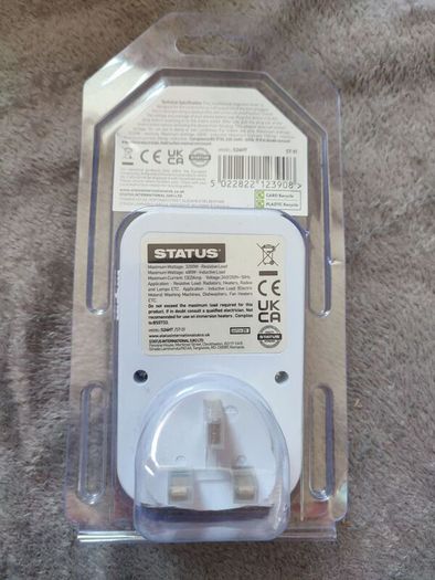 2x STATUS 24 Hour Mechanical Timer Switch Plugs