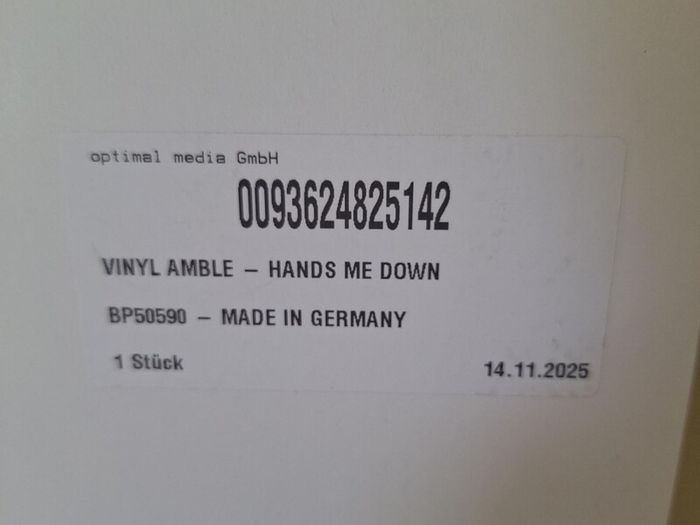 Amble - Hand Me Downs   - 12" Test Pressing