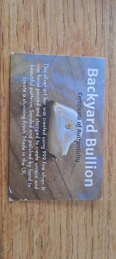 100g silver bullion