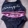 Pineapple bikini set age 11-12 and black cycleshorts Image 2