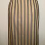 Paul Costelloe Dressage Pencil Grey and Yellow Stripped Wool Skirt Size 8 Image 3
