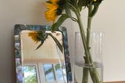 Vintage c1950s Mother of Pearl Bevelled Mirror