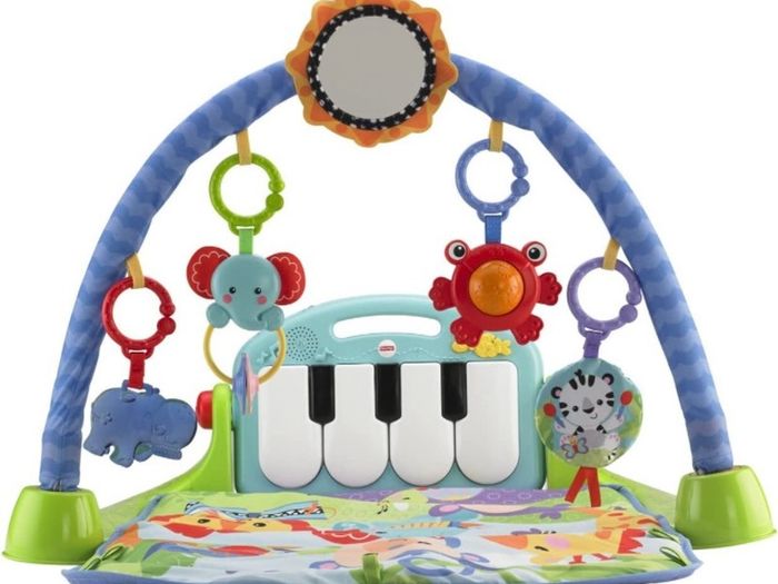 Kick & Play Piano Baby Gym, activity mat with removeable musical piano and moveable toys for infants (FREE POSTAGE)
