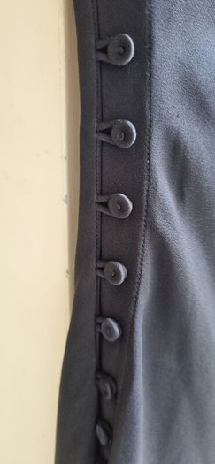 COS black satin bias cut dress