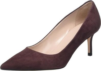 HUGO BOSS Ladies Leather Pumps Shoe INES 60-s, 50480738 Dark brown201, 40.5 EU