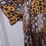 Quiz Animal Print Satin Dress Size Uk 22 Nwt Image 4