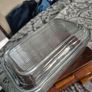 Vintage arcoroc french ribbed glass  butterdish Image 8