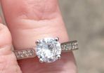Zircon Sterling Silver engagement ring