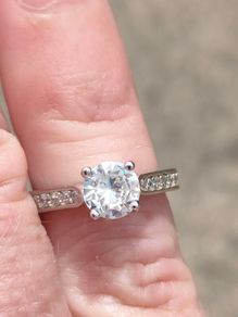 Zircon Sterling Silver engagement ring
