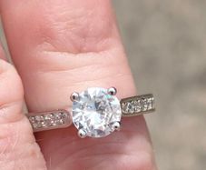 Zircon Sterling Silver engagement ring