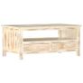 Coffee Table White 90x50x40 cm Solid Mango Wood Image 8
