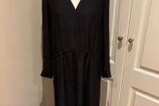 Massimo Dutti lined long dress suit 12-14