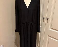 Massimo Dutti lined long dress suit 12-14