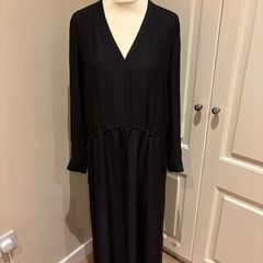 Massimo Dutti lined long dress suit 12-14