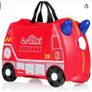 Ride-on Suitcase - Trunki Frank Fire Engine - RED Image 2